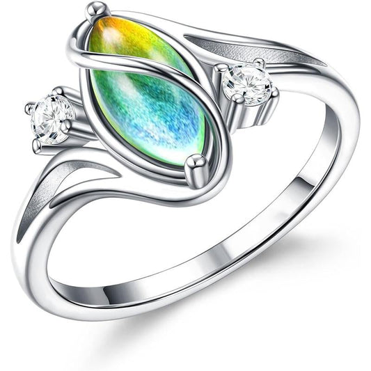 üéÅExquisite Color Change Mood Rings Moonstone for Women