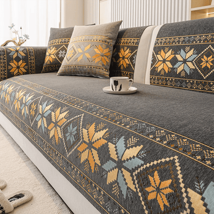 üå∏ Non-Slip Bohemian Chenille Sofa Cushion Cover ‚Äì Soft, boho pattern & machine washable ‚Äì Non-slip backing, fits most sofas ‚Äì perfect for cozy home decor or pet-friendly spaces üêæ