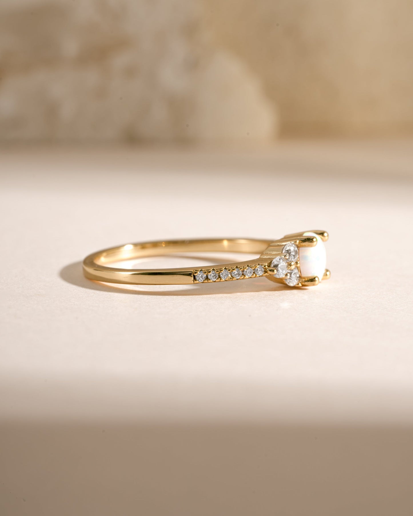 Dainty Opal Ring