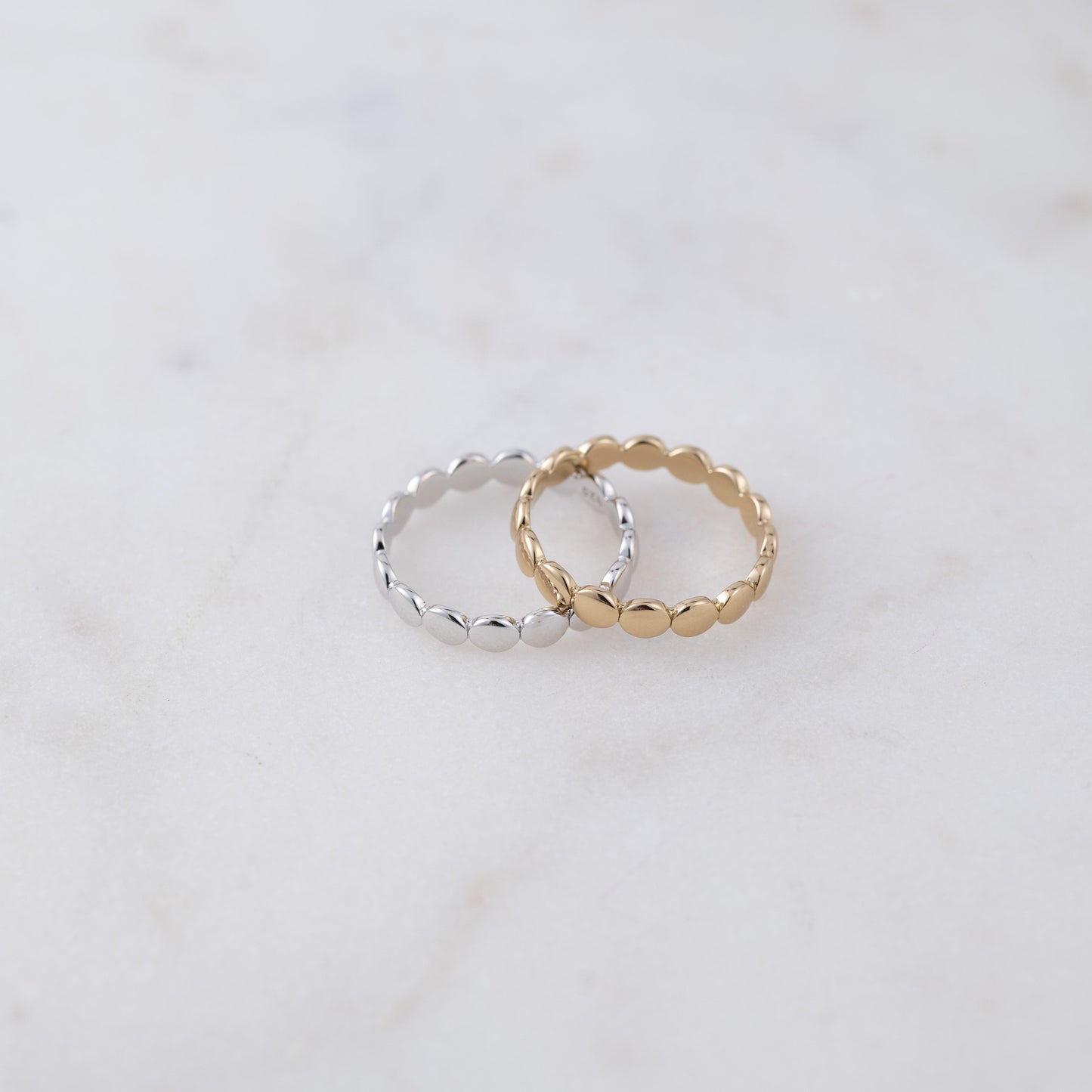 Flat Beaded Ring