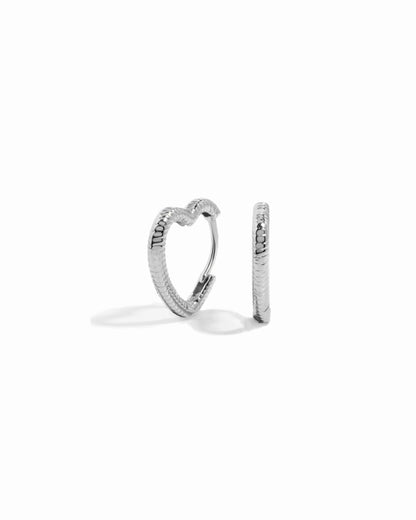 Heart Shaped Hoops