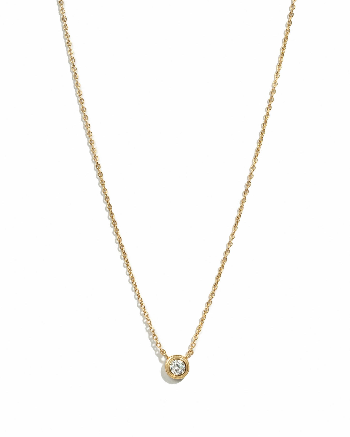 Tiny Bezel Necklace