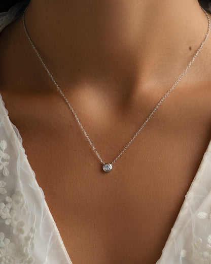 Tiny Bezel Necklace