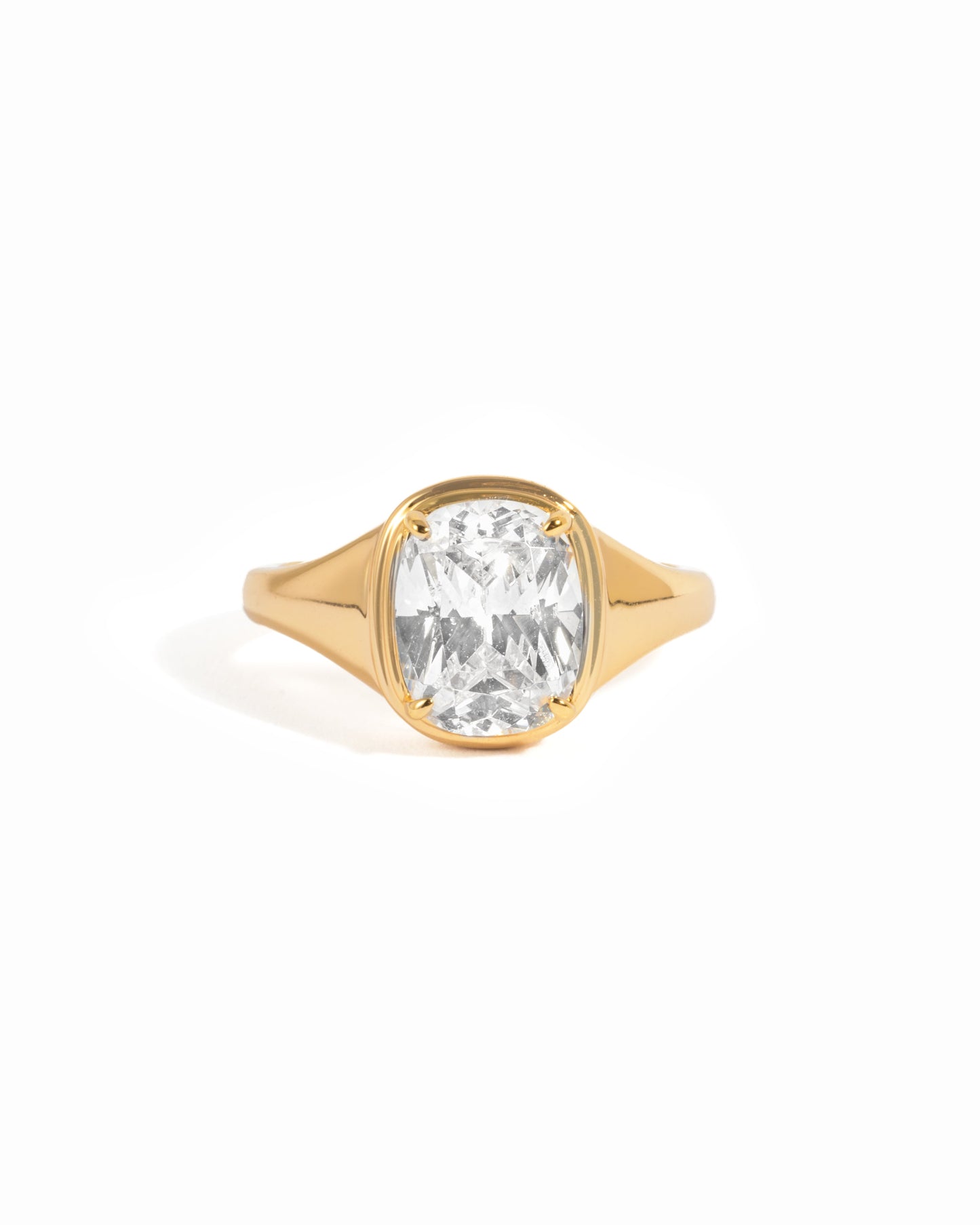 Elongated Cushion Ring