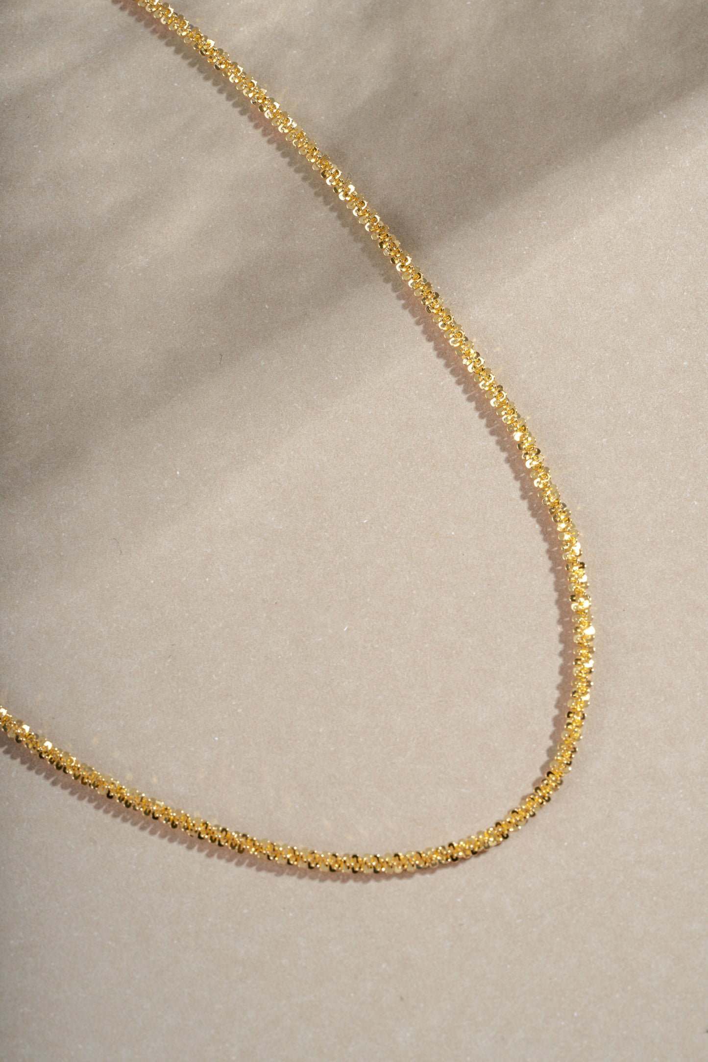 Diamond Cut Rope Chain Necklace