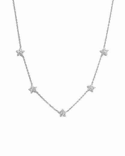Diamond Flower Necklace
