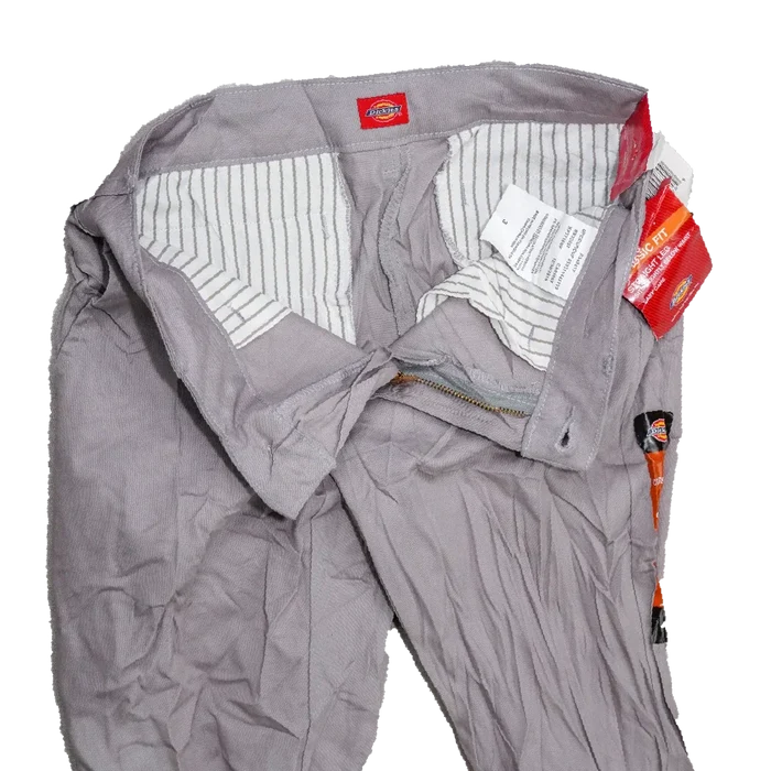 Dickies Grey Classic Fit Trousers - 31x32, Small - Army & Outdoors - Dress Trousers