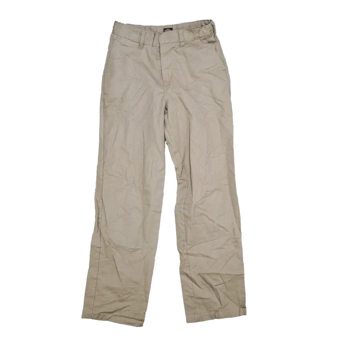 Dickies Khaki Trousers - 27x29, XSmall - Army & Outdoors - Work Trousers