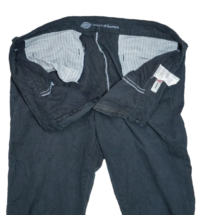 Dickies Women's Black Skinny Trousers - Large - Army & Outdoors - Work Trousers