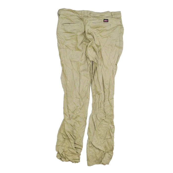 Dickies Women's Khaki Curvy Fit Trousers - Size 14, Medium - Army & Outdoors - Work Trousers