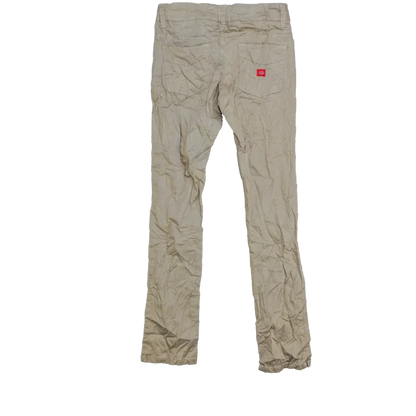 Dickies Women's Khaki Jeans - Size 7, Small - Army & Outdoors - Jeans