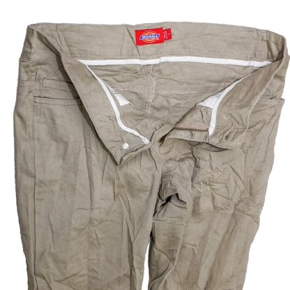Dickies Women's Khaki Jeans - Size 7, Small - Army & Outdoors - Jeans