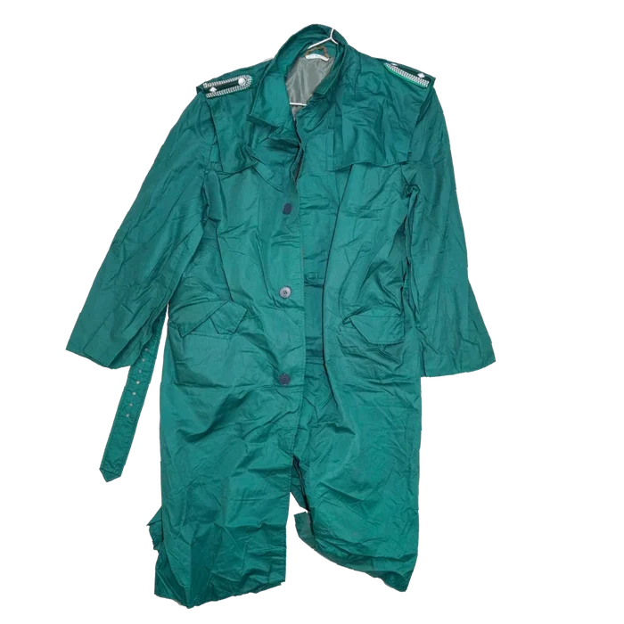 East German Police Rain Coat - G48, Medium, Item 1 - East German Army Surplus - Rain Jackets