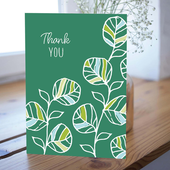 Elegant Leaf Thank You | Notecards with Keepsake Box