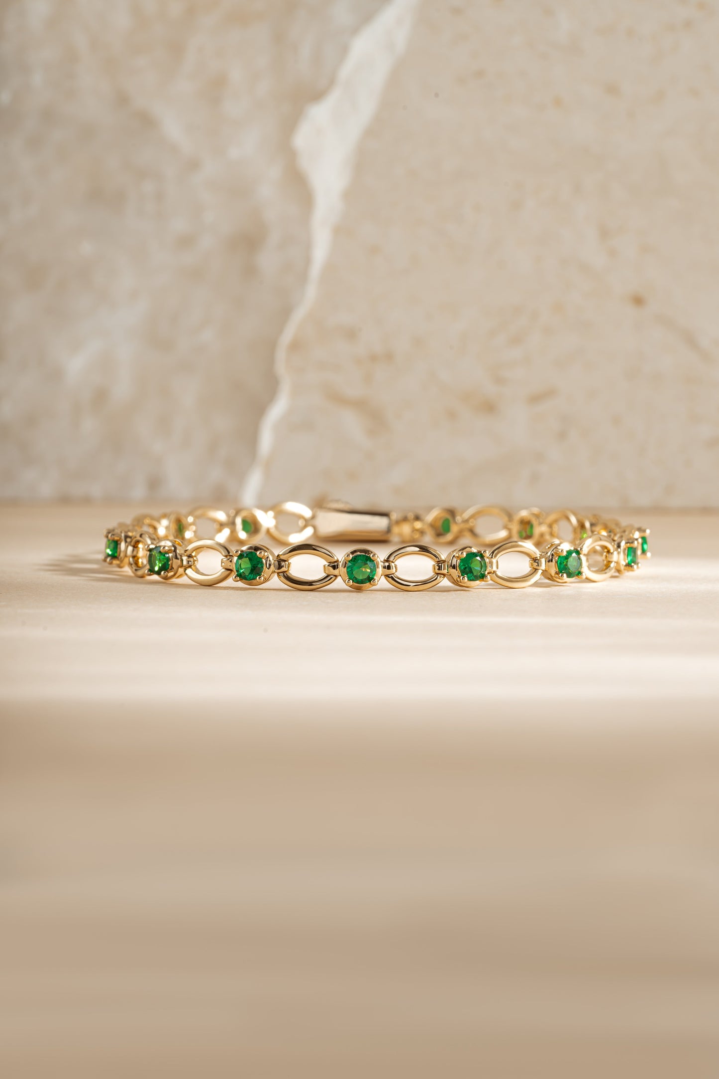 Emerald Lilly Tennis Bracelet