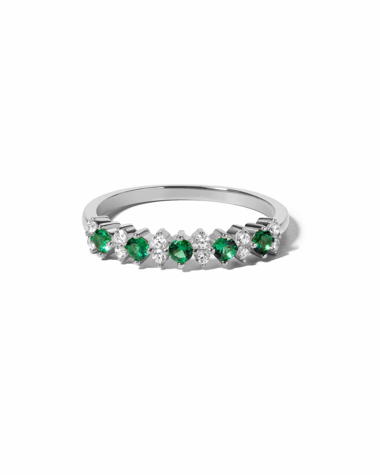 Emerald Stephanie Stacking Ring