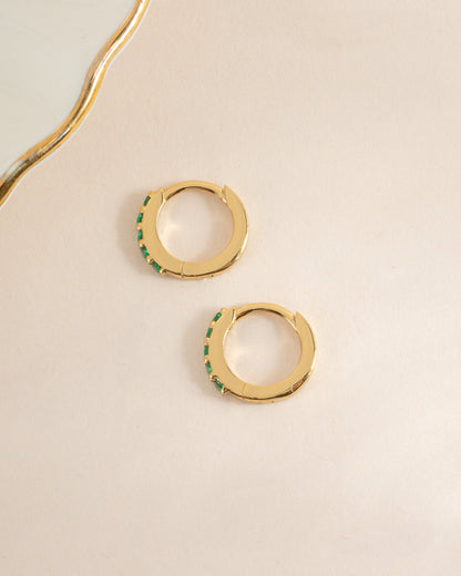 7mm Emerald Huggies