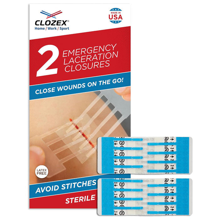 Emergency Laceration Closures, 2 Pack (25mm or 40mm) Wound Management Rescue Essentials