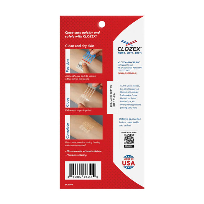 Emergency Laceration Closures, 2 Pack (25mm or 40mm)