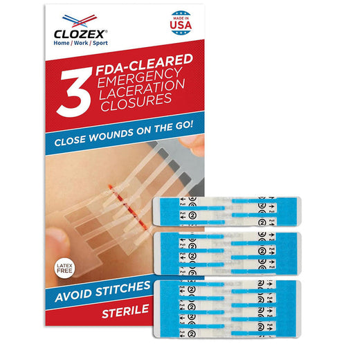 Emergency Laceration Closures, Variety 3 Pack (20/30/40mm or 20/40/50mm) Wound Management Rescue Essentials