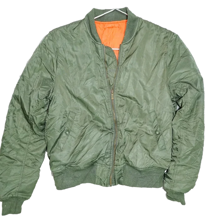ESNTLS Olive Flight Jacket - Medium - Army & Outdoors - Flight Jackets
