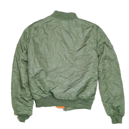 ESNTLS Olive Flight Jacket - Medium - Army & Outdoors - Flight Jackets