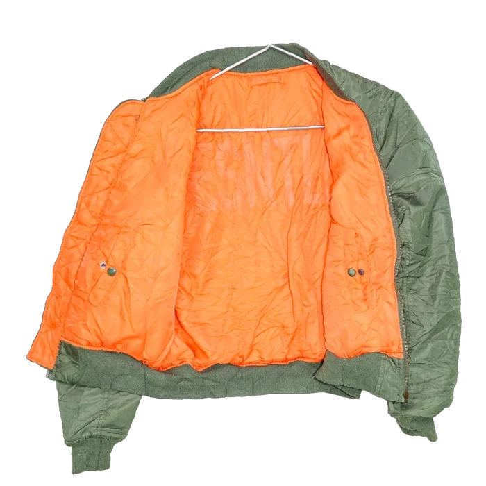 ESNTLS Olive Flight Jacket - Medium - Army & Outdoors - Flight Jackets