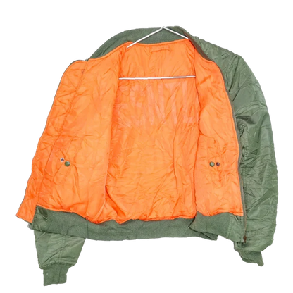 ESNTLS Olive Flight Jacket - Medium - Army & Outdoors - Flight Jackets