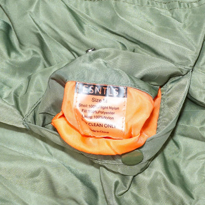 ESNTLS Olive Flight Jacket - Medium - Army & Outdoors - Flight Jackets
