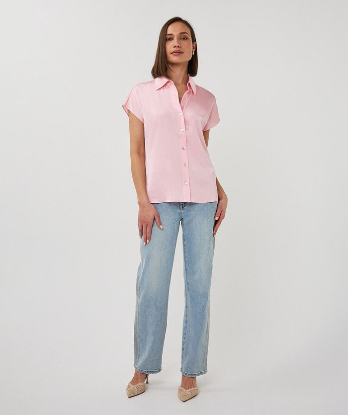 ESQUALO BLOUSE SLVLESS SATEEN