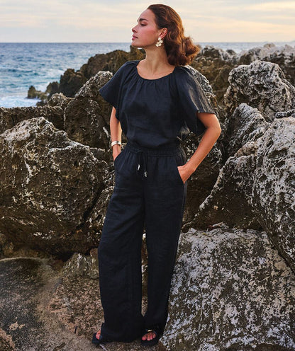 ESQUALO TROUSERS LINEN