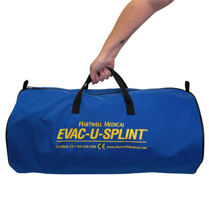 EVAC-U-SPLINT Kit with Carry Case, in hand