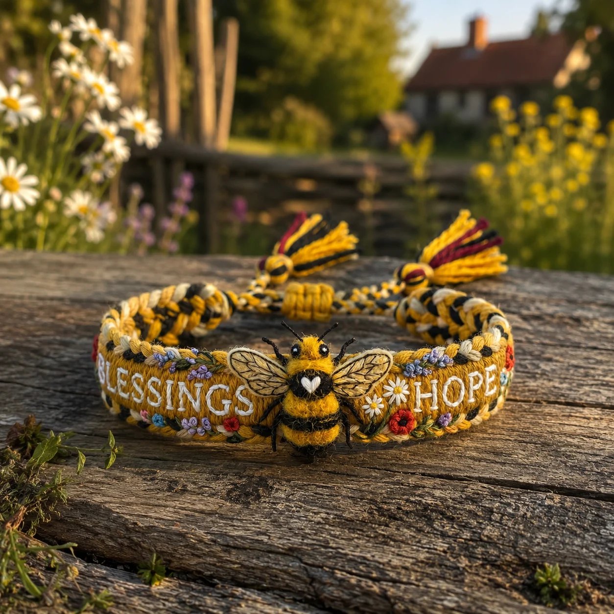 üåºBlessings & Hope üêù2026 Limited Edition Handmade Honey Bee Woven Bracelet