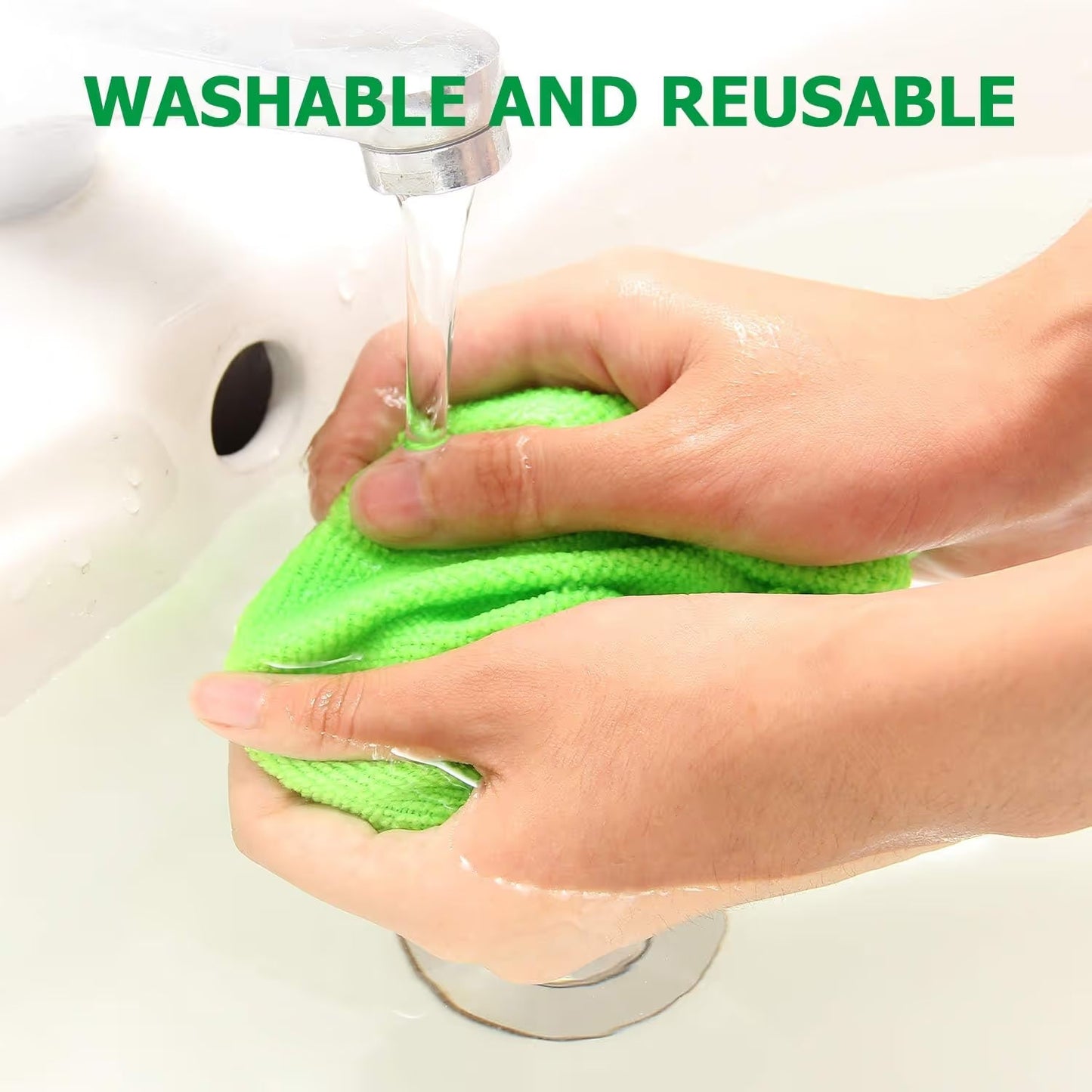 üî•Microfiber Car Windshield Cleaning Tool with Extendable Handle