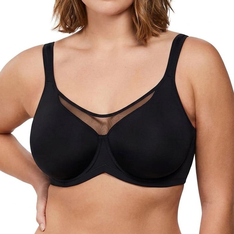 üíêWomen's Elegant Sheer Full Coverage Minimizer Bra ‚ú® Plus Size for Large Busts | No Digging, No Spillage & Ultra Comfy