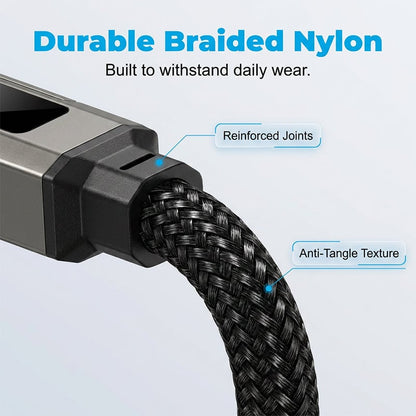 üî•Limited Time SALE 40% OFFüî•4-in-1 Digital Display Keychain Charging Cable
