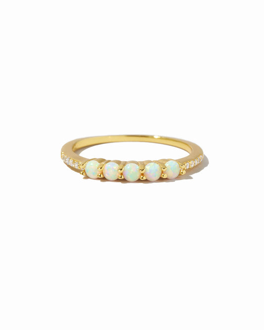 5 Stone Opal Ring