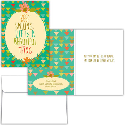 Floral KJV Christian Birthday Card Box | Joyful Blessings