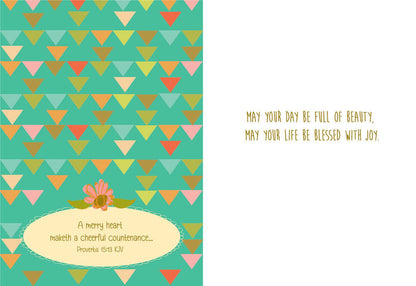 Floral KJV Christian Birthday Card Box | Joyful Blessings