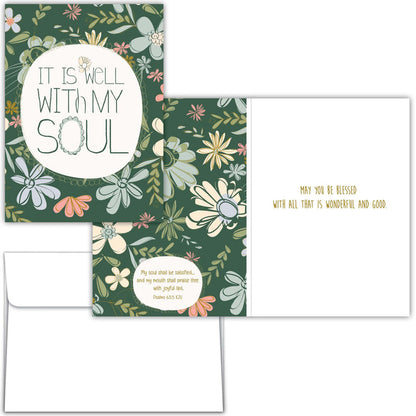 Floral KJV Christian Birthday Card Box | Joyful Blessings