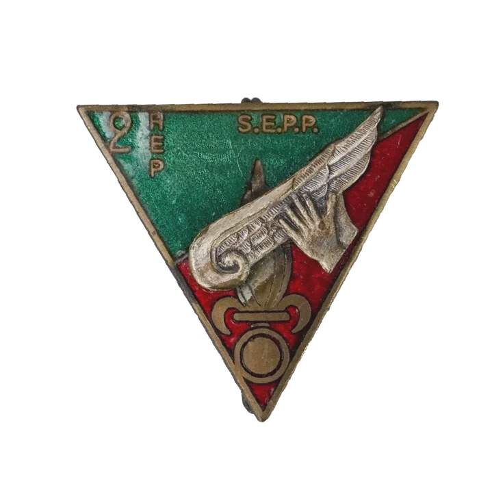 French 2nd Foreign Parachute Regiment Training Section Badge - French Army Surplus - Flags, Badges & Insignia