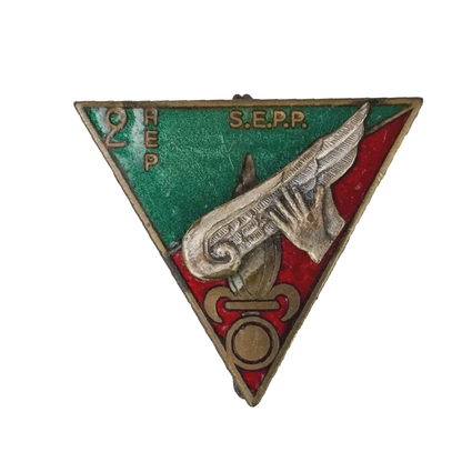 French 2nd Foreign Parachute Regiment Training Section Badge - French Army Surplus - Flags, Badges & Insignia