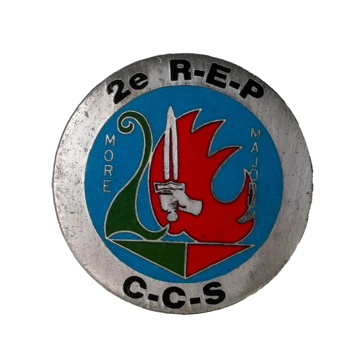 French 2nd Foreign Paratrooper Command and Support Company Badge - French Army Surplus - Flags, Badges & Insignia