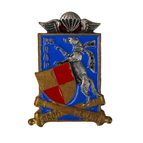 French 35th Parachute Artillery Regiment Badge - French Army Surplus - Flags, Badges & Insignia