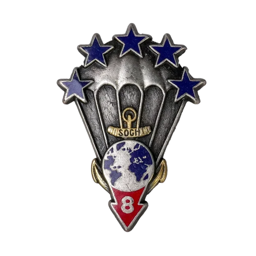 French 8th Marine Infantry Parachute Regiment, High-Altitude Operational Jump Badge - French Army Surplus - Flags, Badges & Insignia