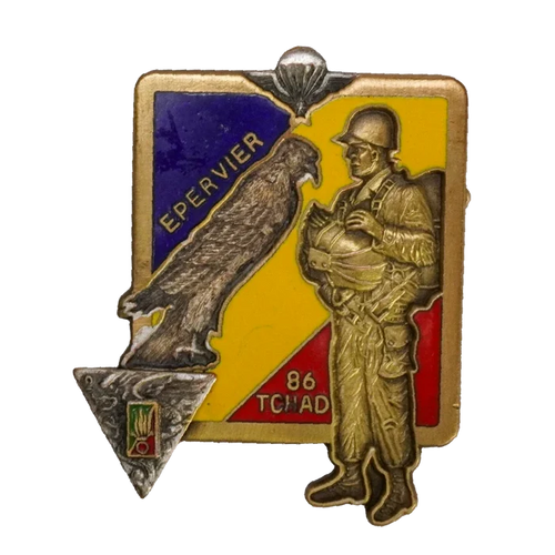 French Foreign Legion Operation Épervier 1986 Chad Badge - French Army Surplus - Flags, Badges & Insignia