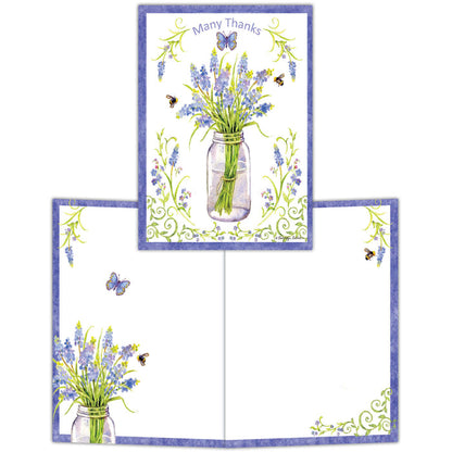 Garden Bee Happy -15 boxed notecards and envelopes