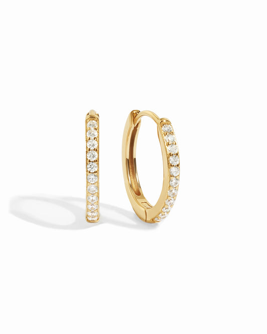 16mm Diamond Huggies (Multiple Sizes Available)