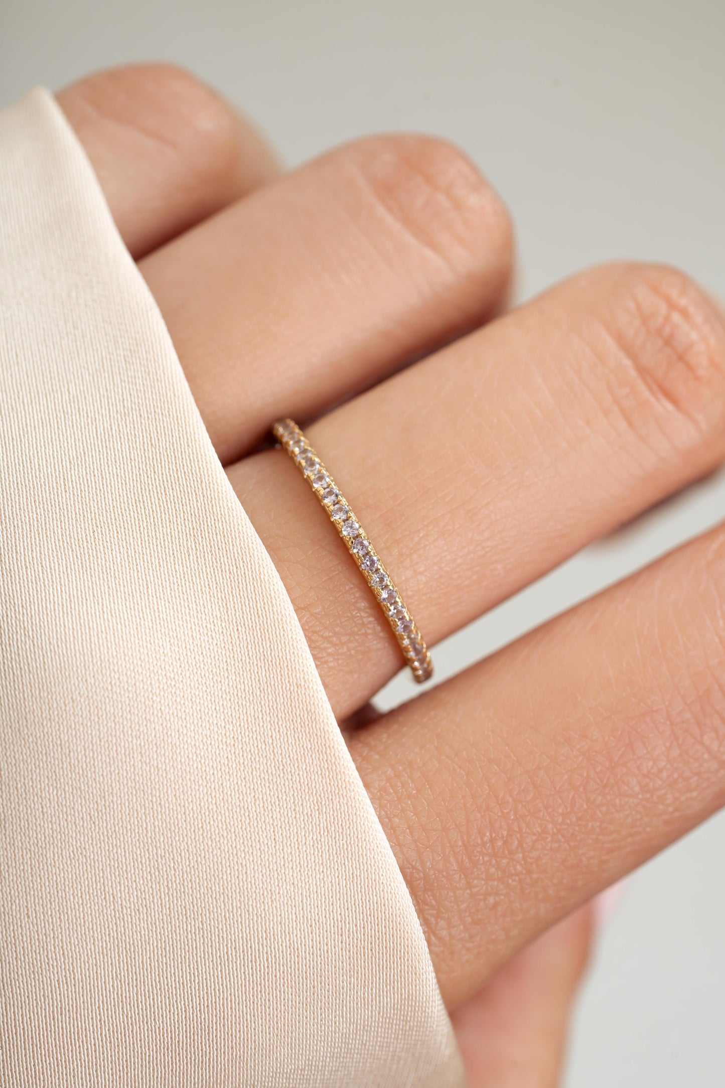 Alexandrite Birthstone Eternity Ring
