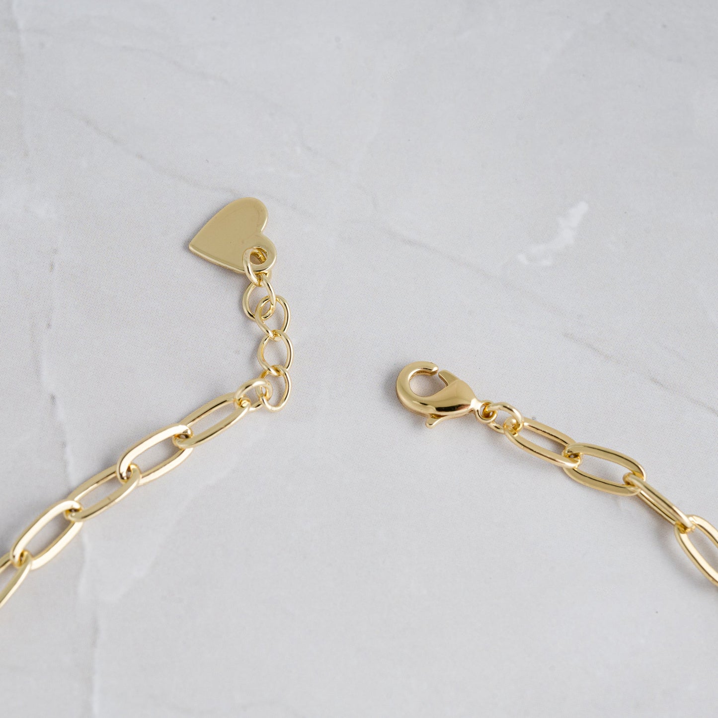 Tiny Paperclip Anklet